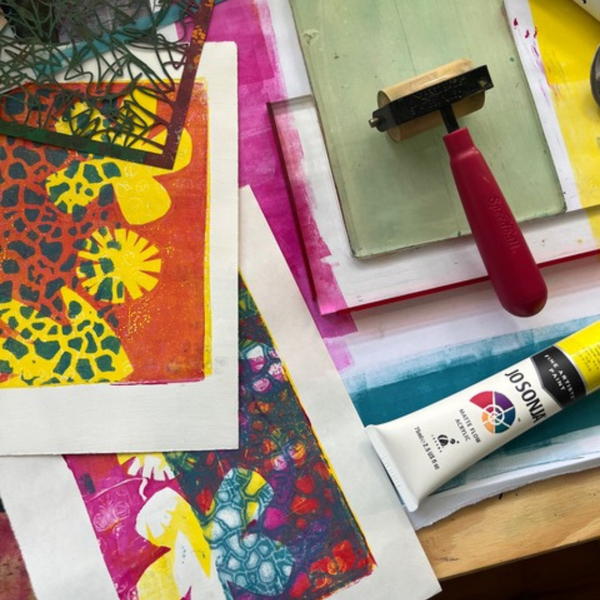 Gelli Printing Masterclass - Printmaking Workshop-Workshop-Little Lane Workshops