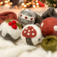 Dry Needle Felted Christmas Baubles Workshop-Workshop-Little Lane Workshops