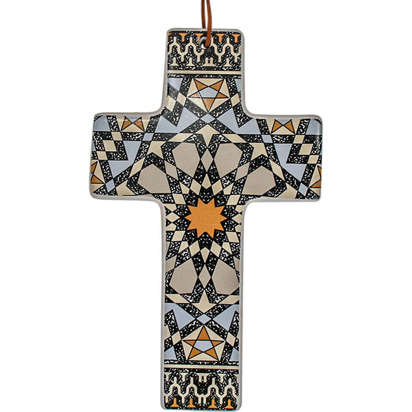 Ceramic Decorative Cross - Various Styles-Homewares-Little Lane Workshops