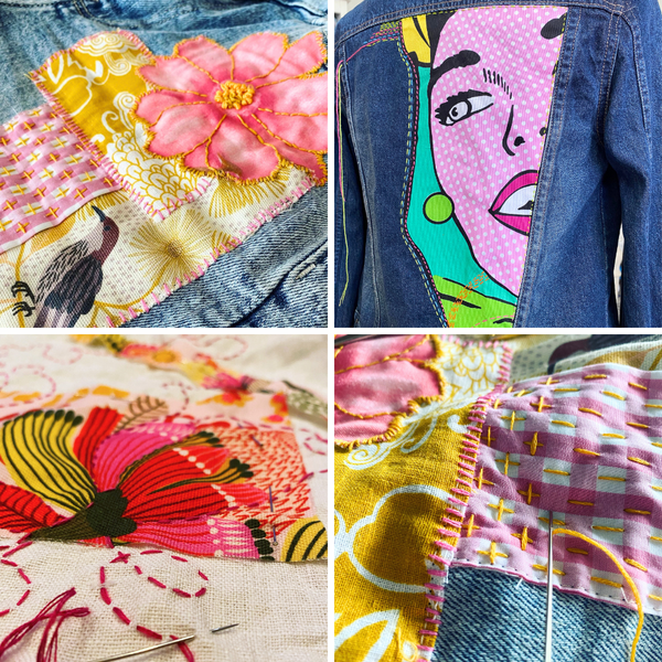 Zhuzh your Jeans or Jacket - Slow Stitching Workshop-Workshop-Little Lane Workshops