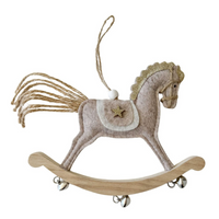 Felt Rocking Horse Decorations-Homewares-Little Lane Workshops