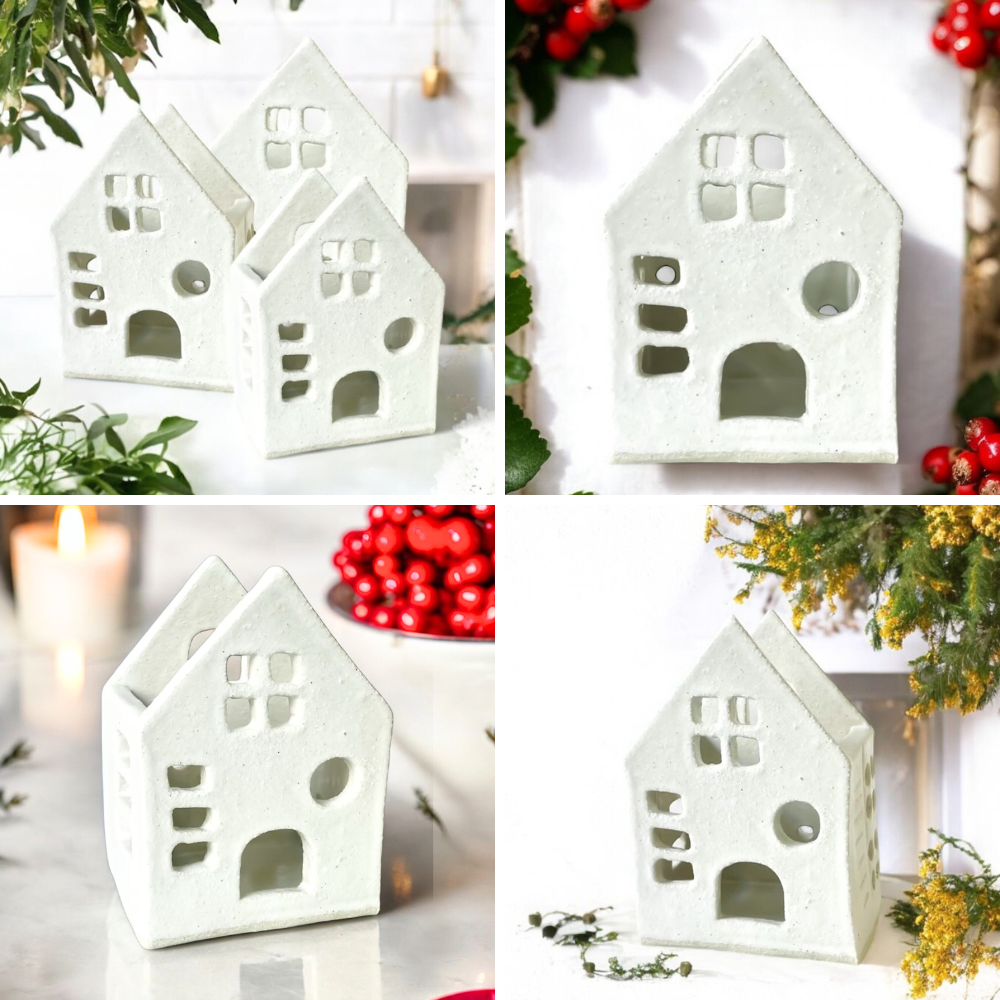 CHRISTMAS CERAMIC VILLAGE HOUSE WORKSHOP-Workshop-Little Lane Workshops