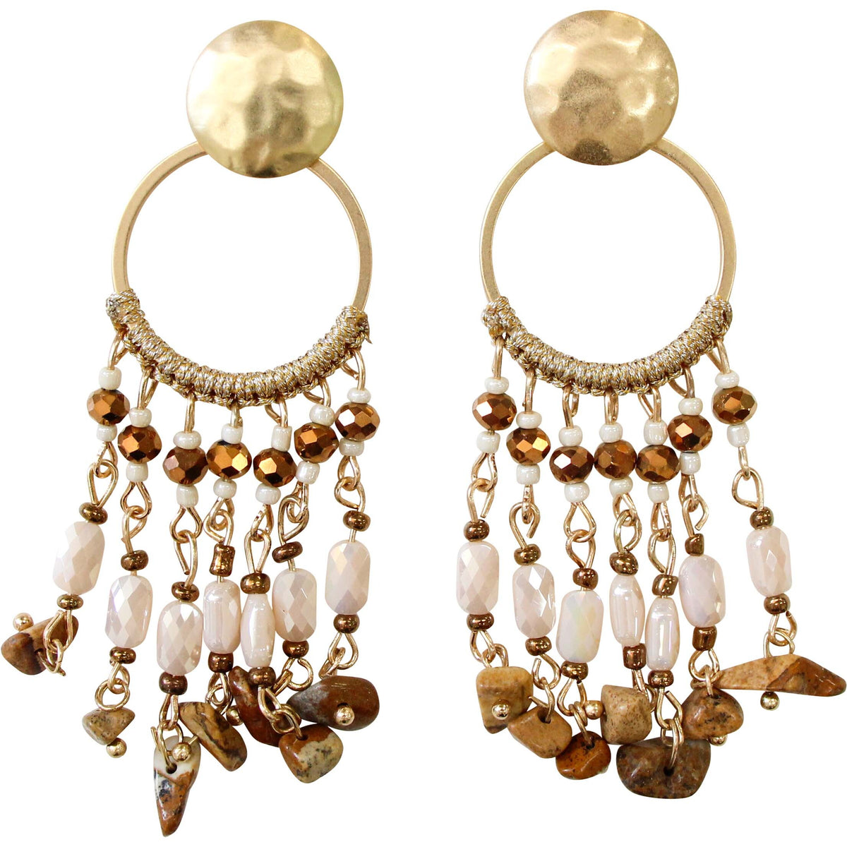 Adele Beaded Earrings-Jewellery-Little Lane Workshops