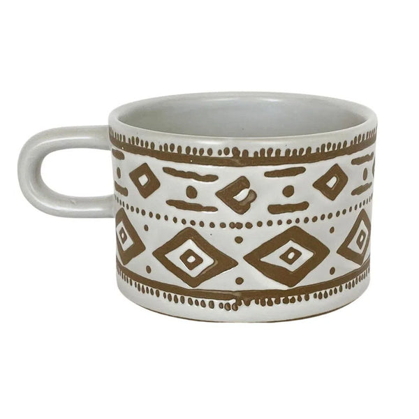 Aztec Ceramic Mugs - Various Designs-Homewares-Little Lane Workshops