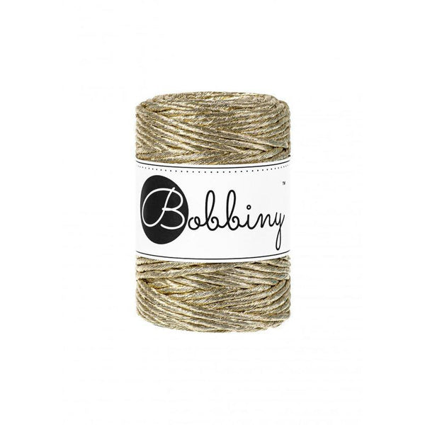 Bobbiny Macrame Metallic Single Twist Cord 3mm - 4 colours-Macrame-Little Lane Workshops