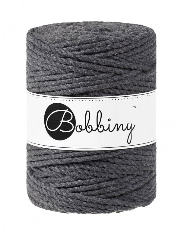 Bobbiny Macrame Twisted Cotton 3ply Rope - Coloured 5mm x 100 meters-Macrame-Little Lane Workshops