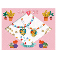 Threaded Beading KIT for Kids - You & Me Heart-Craft Kits-Little Lane Workshops