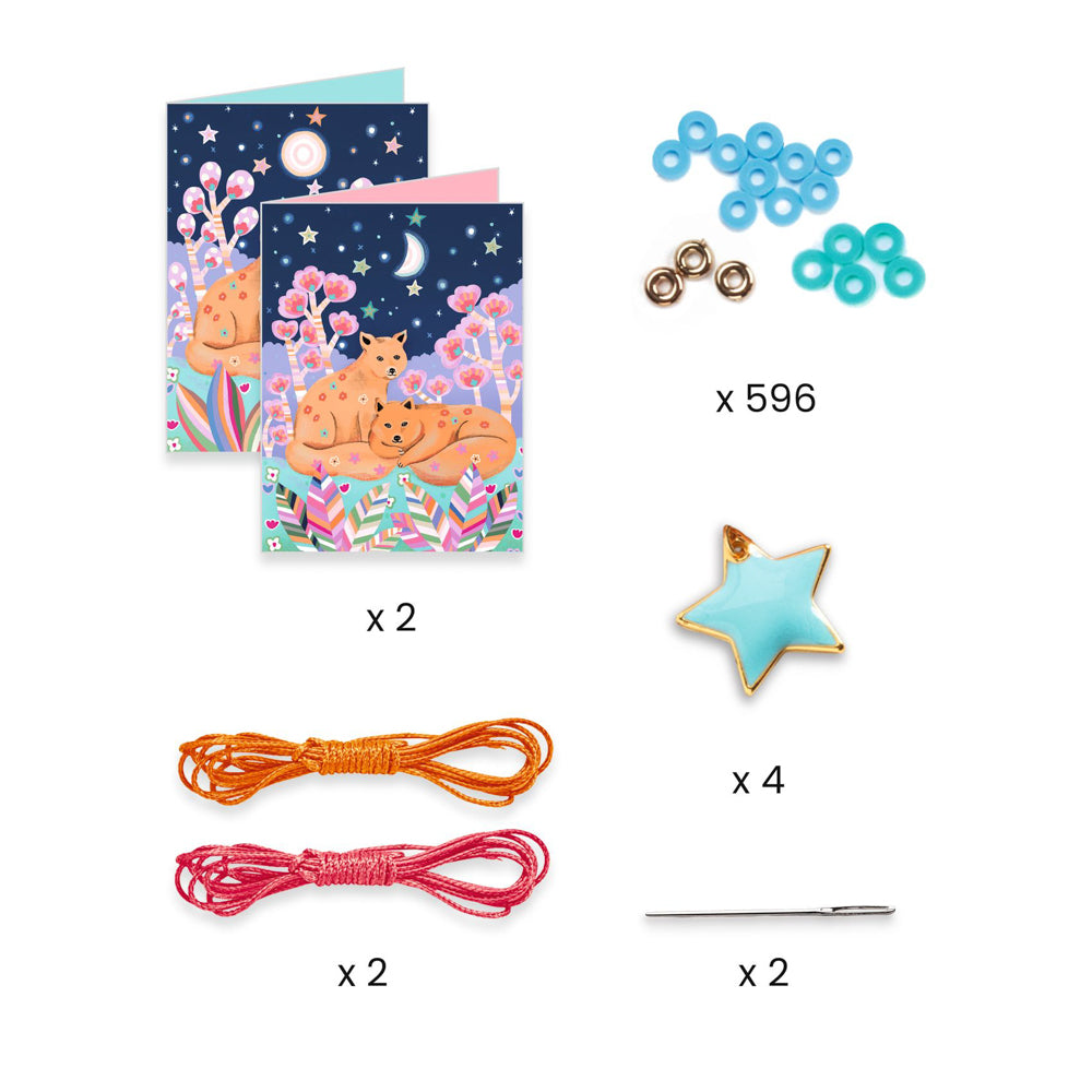 Threaded Beading KIT for Kids - Heishi Stars-Craft Kits-Little Lane Workshops