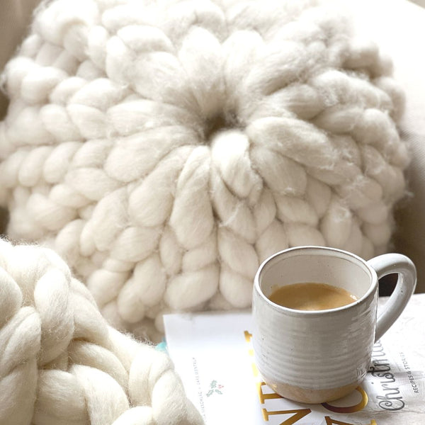 HAND KNITTED WOOL CUSHION WORKSHOP-Workshop-Little Lane Workshops