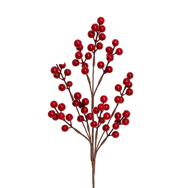 Red Berry Stems Decorations-Homewares-Little Lane Workshops