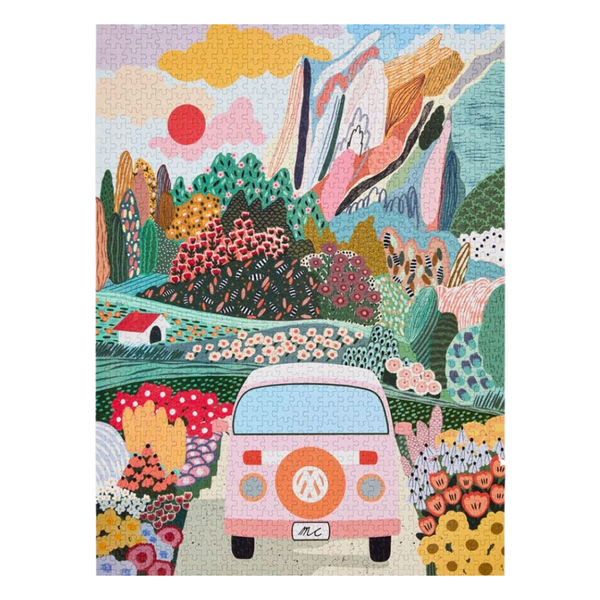 WerkShoppe 1000 Pc Puzzle – Road Trip-Puzzles-Little Lane Workshops