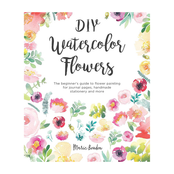 DIY Watercolour Flowers By Marie Boudon-Magazine & Books-Little Lane Workshops