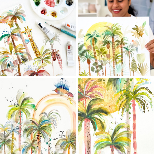 TROPICAL WATERCOLOUR WORKSHOP-Workshop-Little Lane Workshops