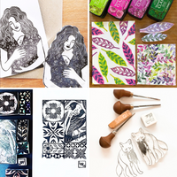 Block Carving & Printmaking Workshop-Workshop-Little Lane Workshops