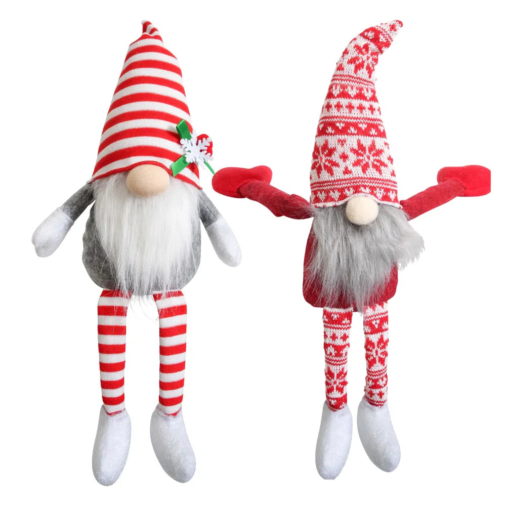 Sitting Gnome Christmas Decorations - 2 styles-Homewares-Little Lane Workshops